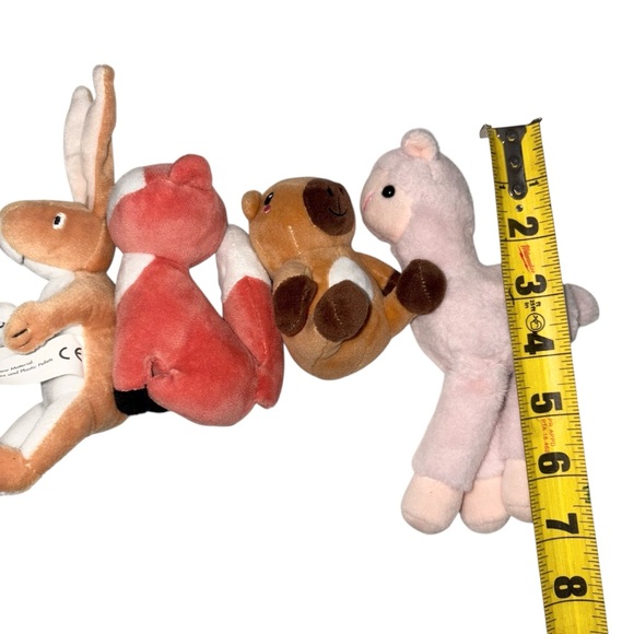 Set of Four small Plush Animal Toys - Picture 5 of 6